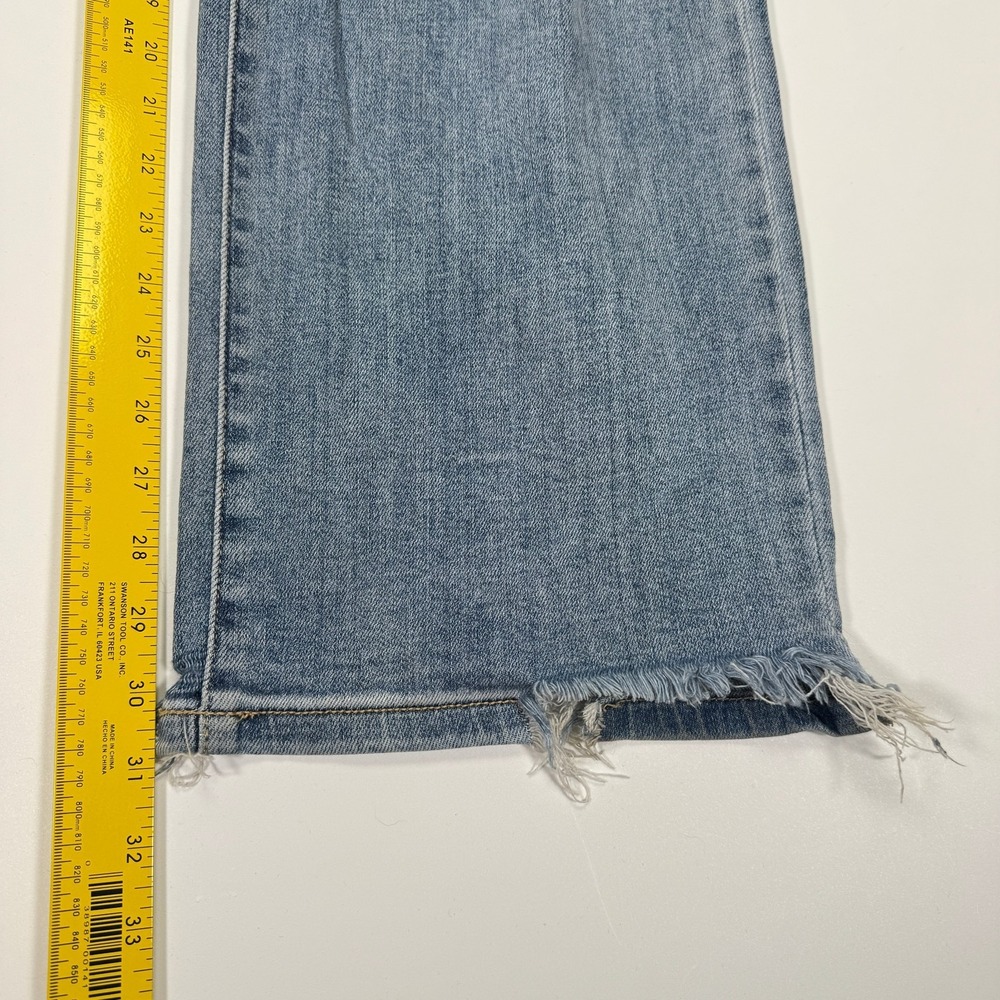 Judy Blue Straight Fit Jeans Womens 16W 36x31 Blue Distressed Ripped Frayed Hem - Picture 8 of 16